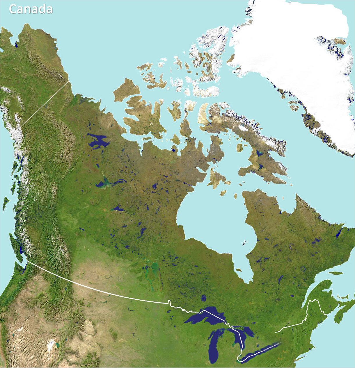 canada map