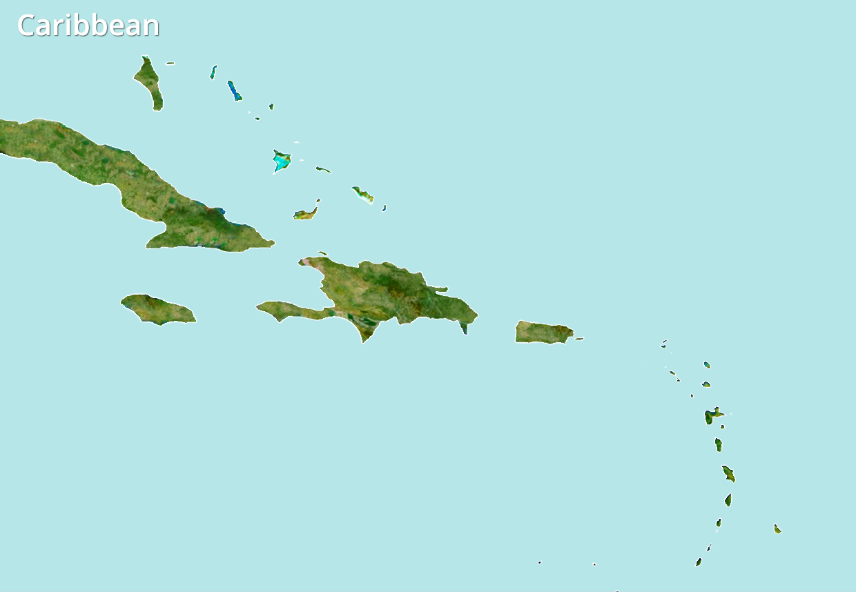 caribbean map