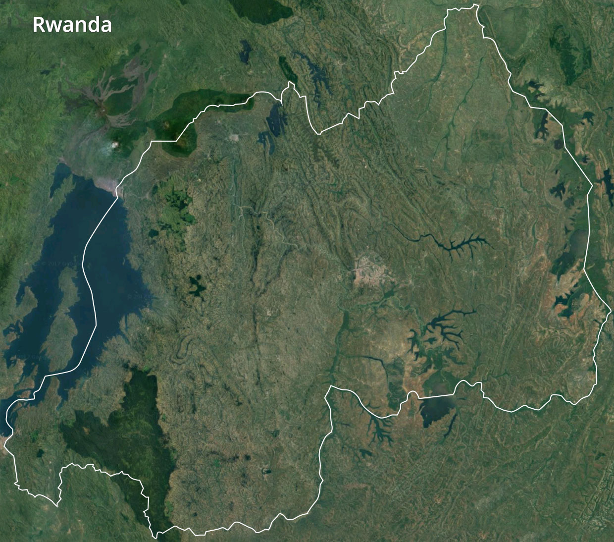 rwanda map