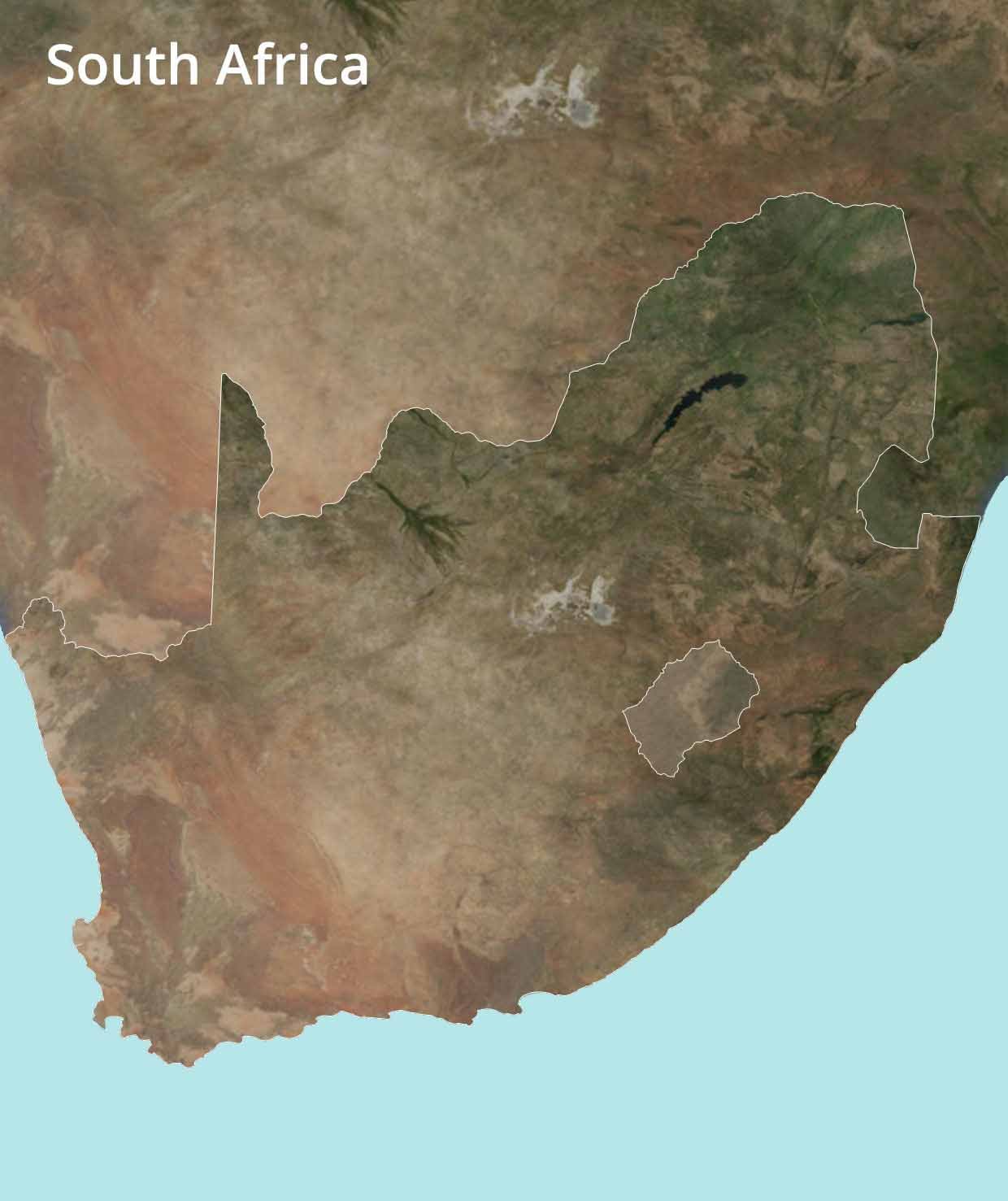South Africa map